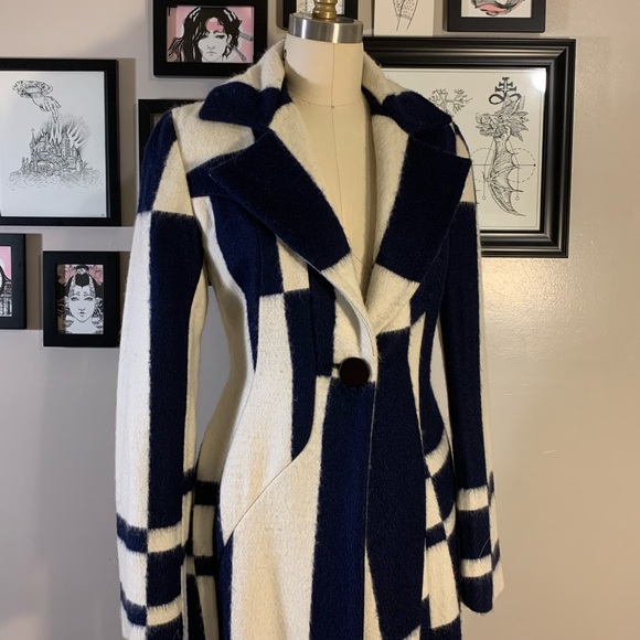 Vintage Jackets & Blazers - Vintage Patchwork Wool Coat
